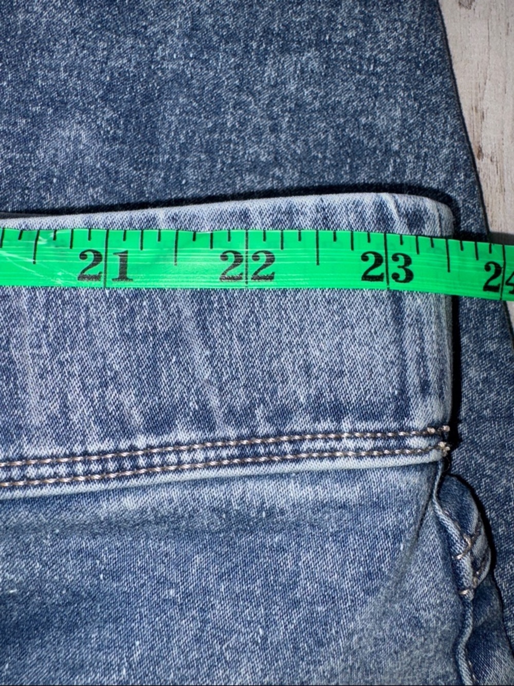 Terra & Sky Medium Blue Stretch Jeggings Sizs 3X (24W-26W) - Picture 6 of 12